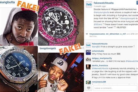 fake watch busta mo3|Instagram account busts rappers wearing fake designer watches.